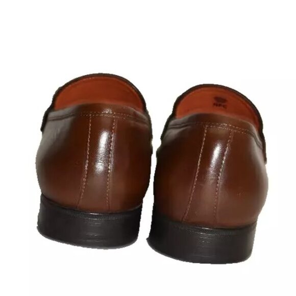 New! SANTONI Gavin Penny Loafer Brown Size 9.5 D US Brown DD452 main image 4